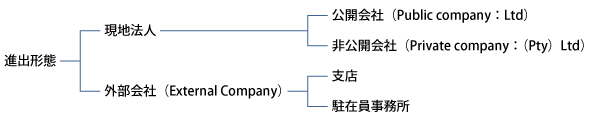 南アフリカへの会社設立形態